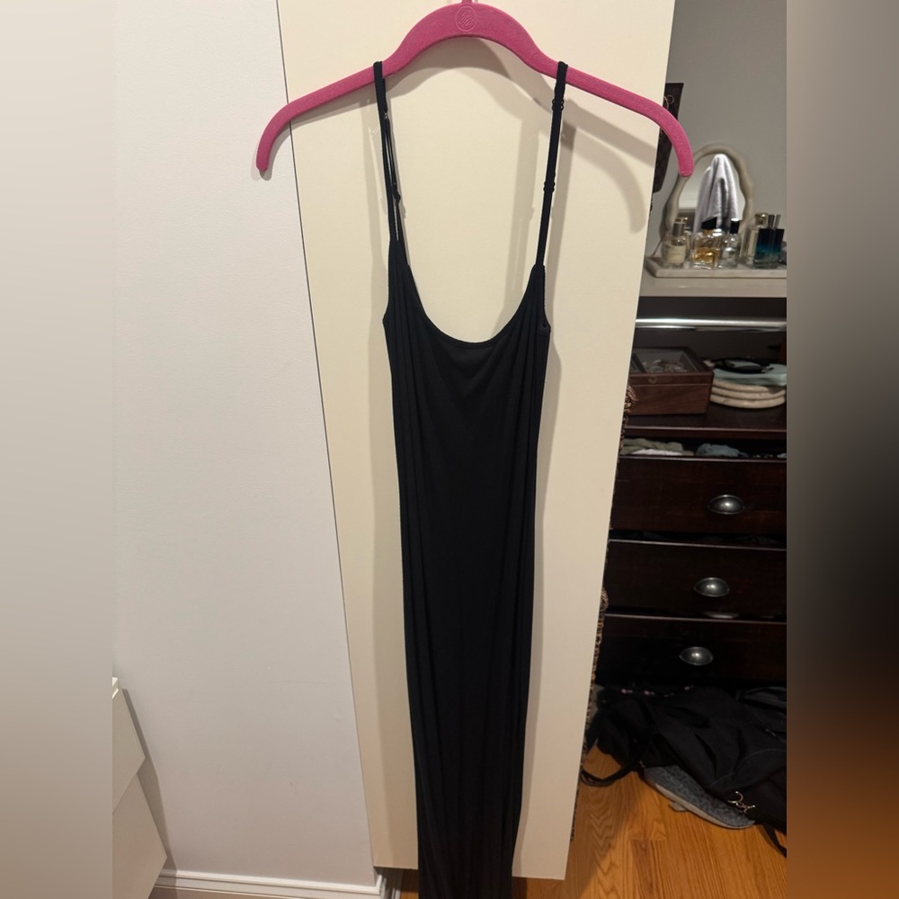 Skims ribbed stretch-modal maxi dress